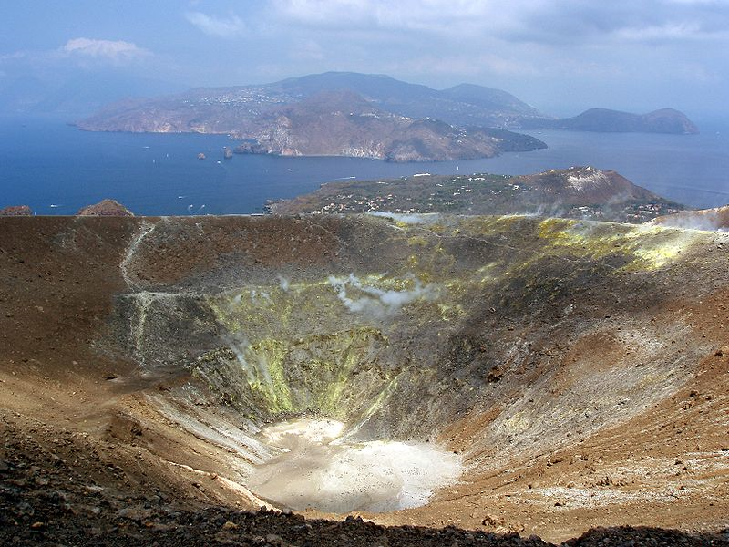 Krater des Vulkans 