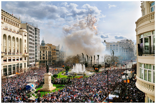 Die Mascleta Fallas die Valencia