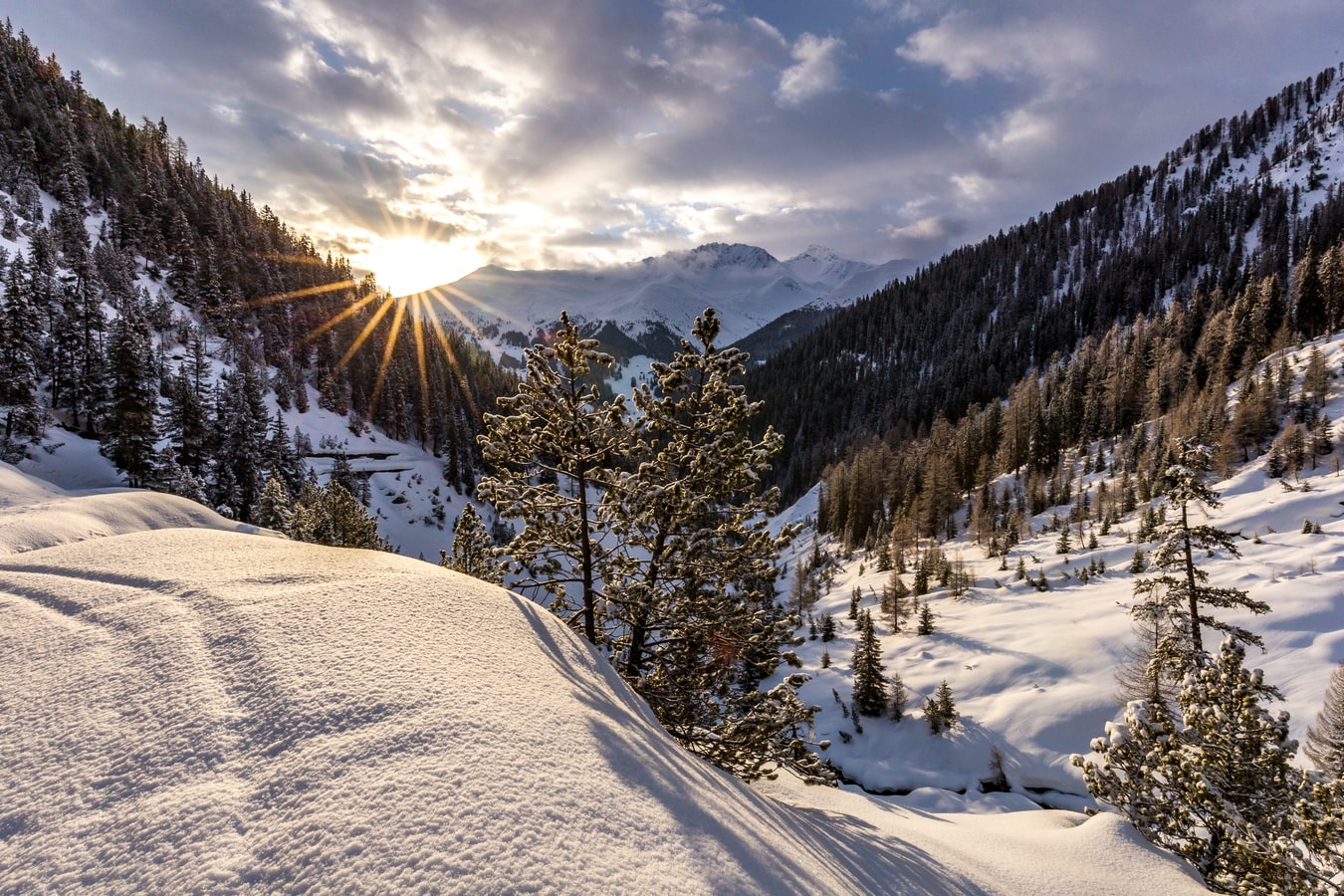 Urlaub im Schnee Schneelandschaft